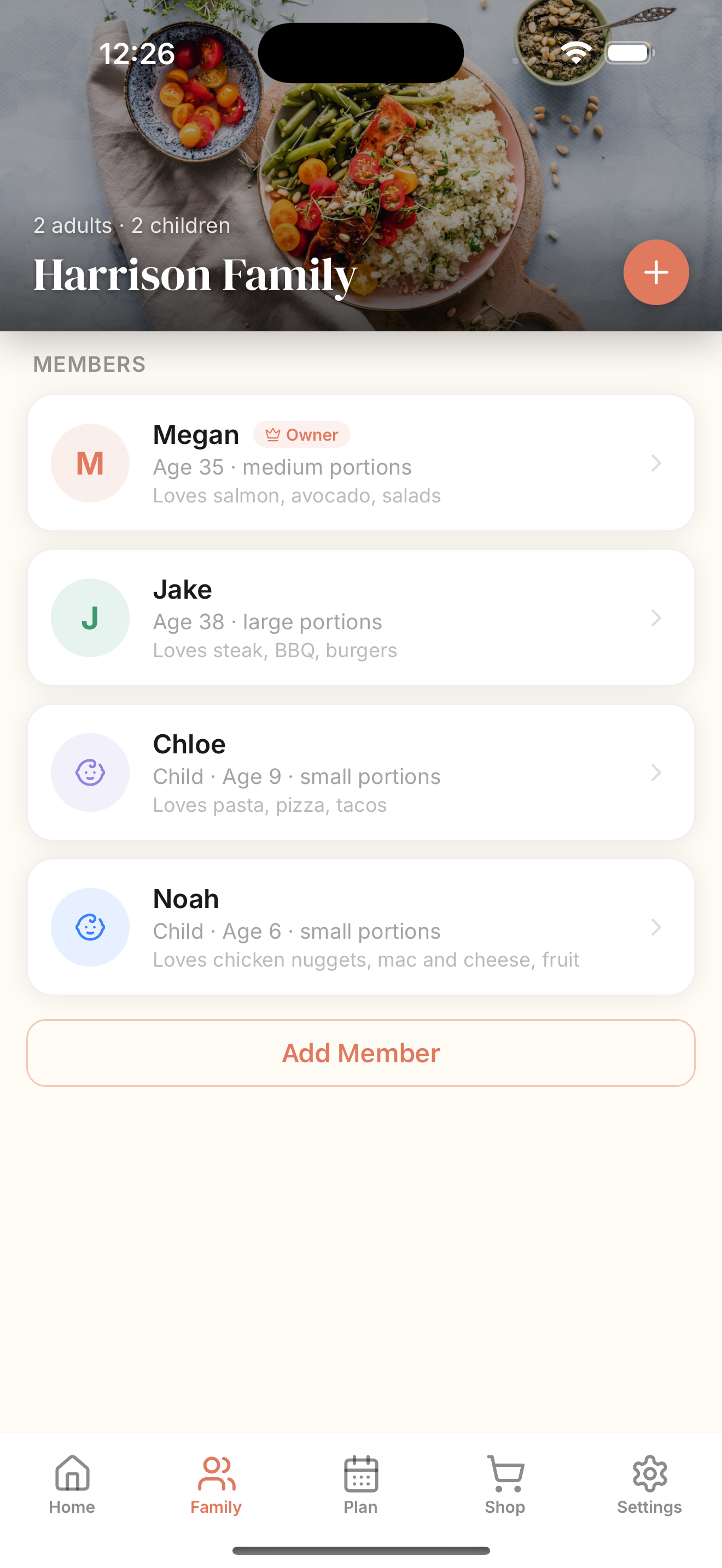 Family members